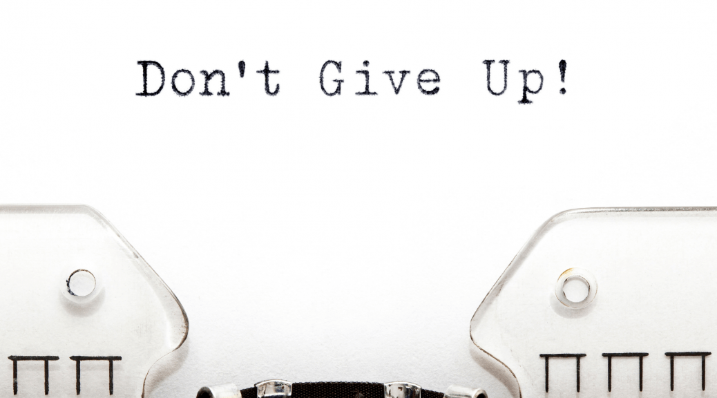 Don't give up on a typewriter--intro to a blog post on coping strategies to keep going when you can't fix everything