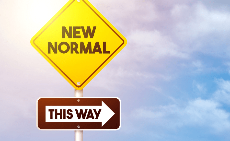 "New Normal This Way" sign to introduce an article on fighting fascism by decentering weird (bigotry)